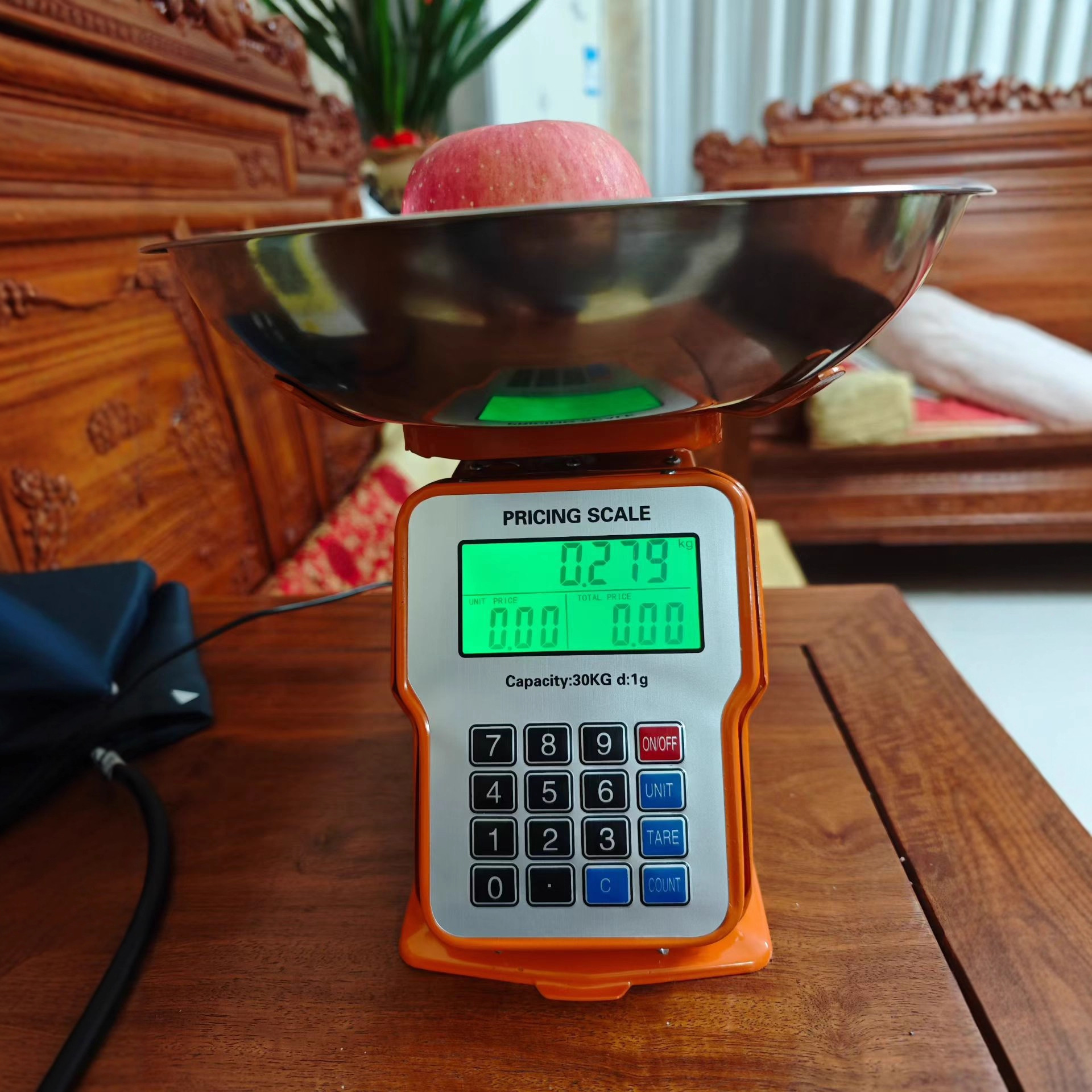 2025 30KG báscula de precios electrónicos báscula de platos de hierro báscula de cocina báscula de alimentos