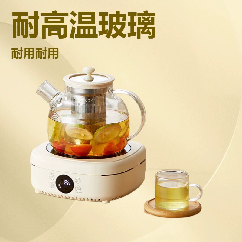 Электрическая керамическая плита Электрическая плита Электрический чайник Небольшой бытовой чайник для приготовления чая в помещении многофункциональная сплит-стекло для здоровья горшок цветочный чай