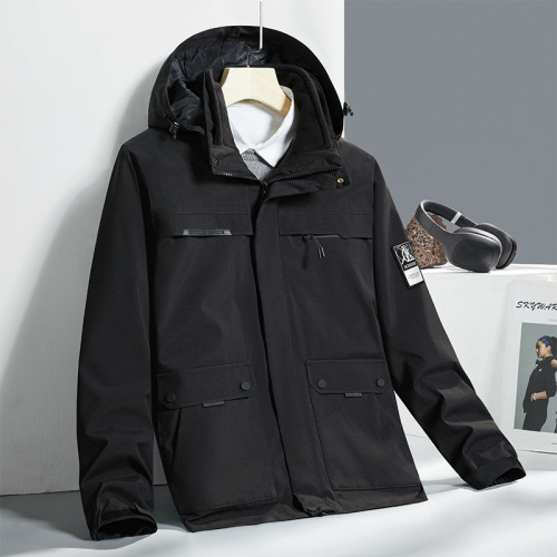 Outdoor jackets for men and women, trendy workwear, detachable jackets for couples, three-in-one two-piece set, fleece jackets, mountaineering clothes