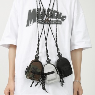 Wallet, small pendant, small bag, key bag, headphones, equipment bag hip-hop style, card holder, shoulder bag one shoulder