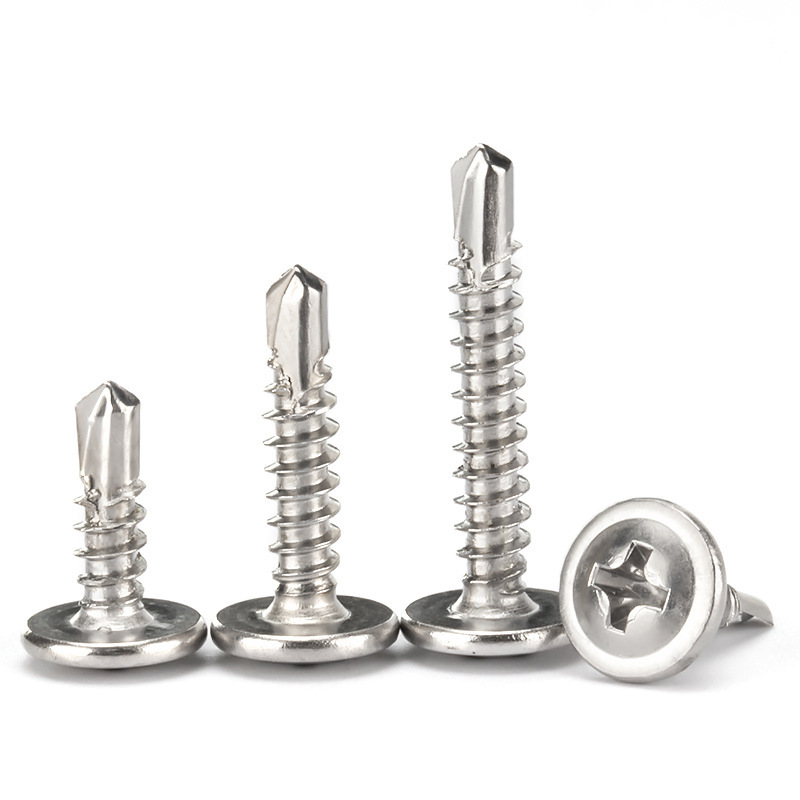 GB 스테인레스 스틸 크로스 벨트 중형 HUASHI 헤드 드릴 대형 플랫 헤드 셀프 패드 드릴 테일 네일 네일 라운드 헤드 HUASHI