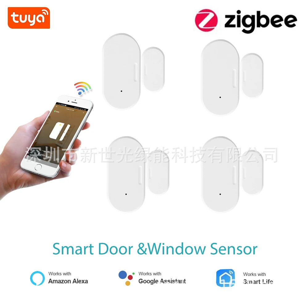 En stock Graffiti Yilian Smart zigbee sensor magnético de puerta zigbee sensor inteligente de puertas y ventanas tuya