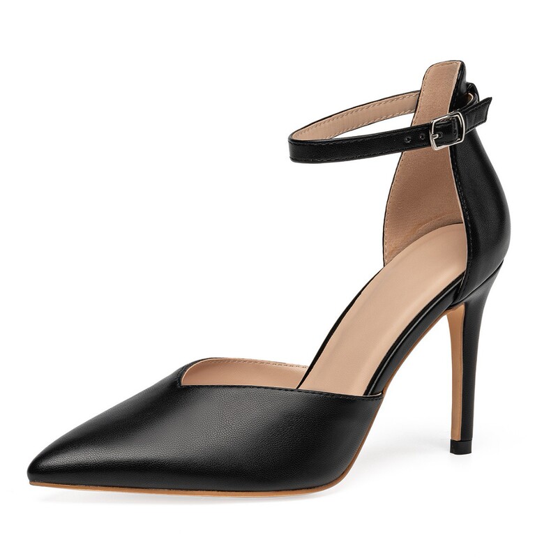 2026 Spring/Summer High Heels Pointed Toe Hollow Strap Closed-Toe High Heel Sandals European and American Style Elegant Party Shoes 2026 Spring/Summer High Heels Pointed Toe Hollow Strap Closed-Toe High Heel Sandals European and American Style Elegant Party Shoes