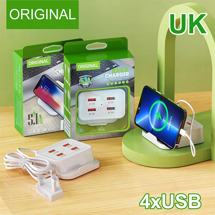 4USB/2USB 2PD USB multi-hole with bracket multi-function charger dual type-c dual USB charging head 4USB/2USB 2PD USB multi-hole with bracket multi-function charger dual type-c dual USB charging head