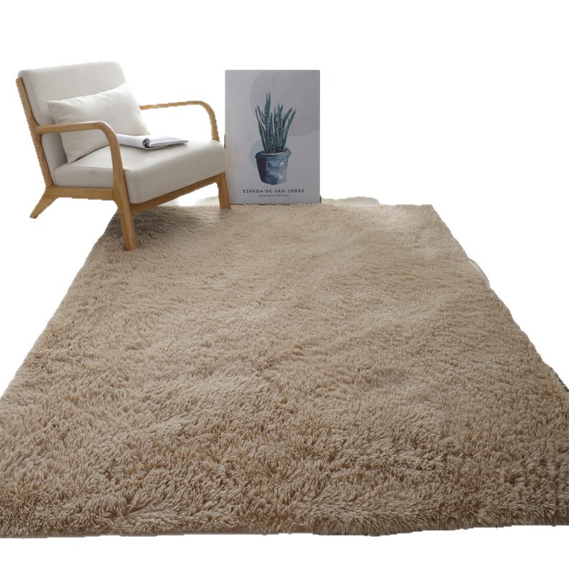 Cross-Border Manufacturer Wholesale Carpet Modern Silk Wool Carpet Living Room Coffee Table Sofa Bedside Carpet Bedroom Carpet Floor Mat