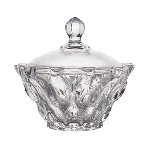 European Crystal Glass Box Snack Candy Jar Decorative Jewelry Storage Box Sugar Bowl Series