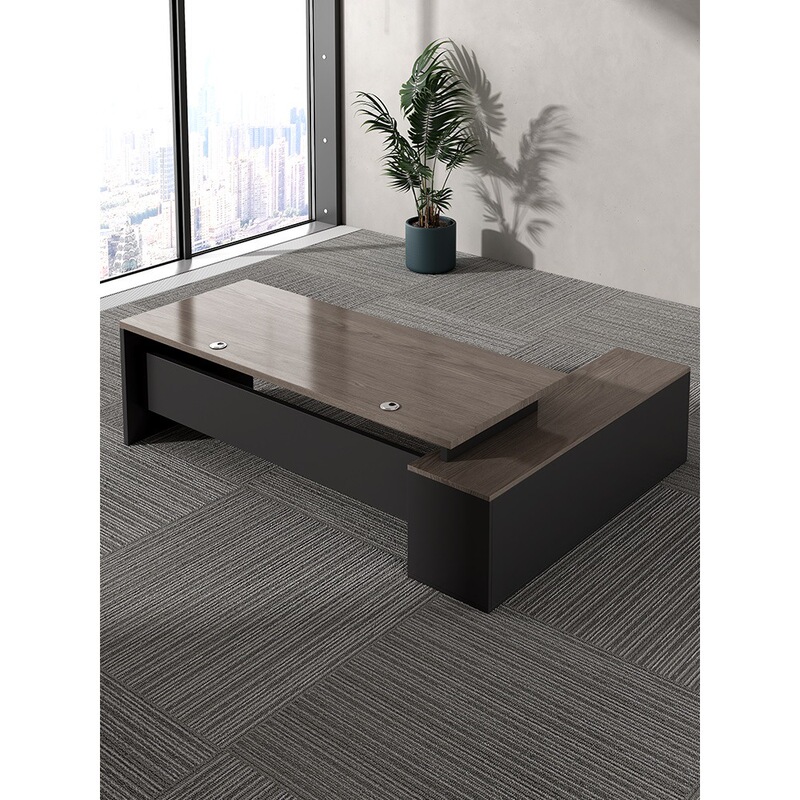 Desk Simple Modern Office Desk Office Boss Desk Single Computer Desk Manager Office Desk and Chair Combination