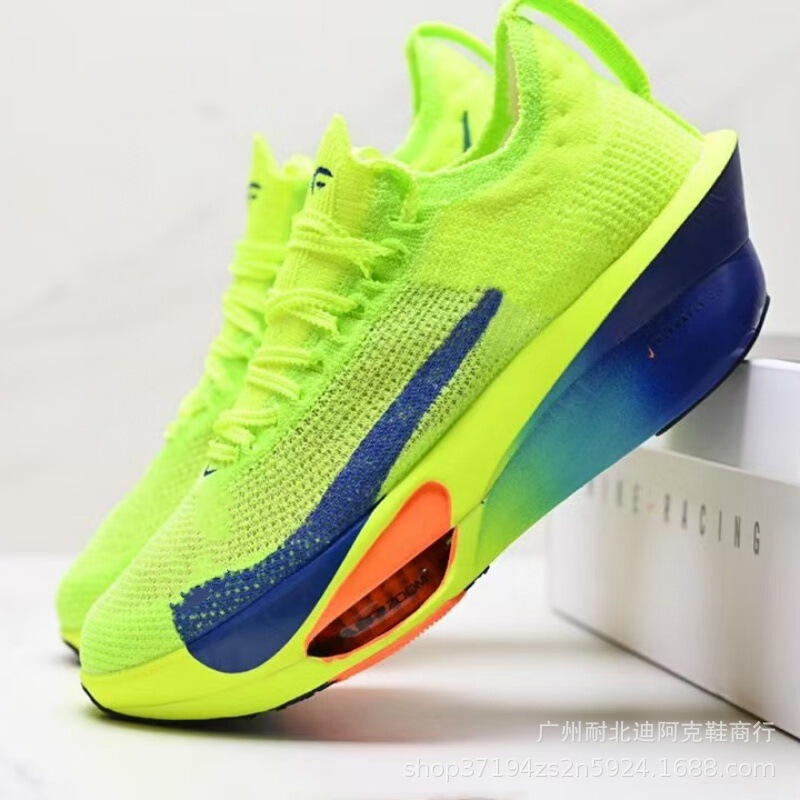 Men and Women Zoom al-phafly Next%3 Air Cushion Carbon Board Running Shoes Proto 3 Generation Moon Marathon