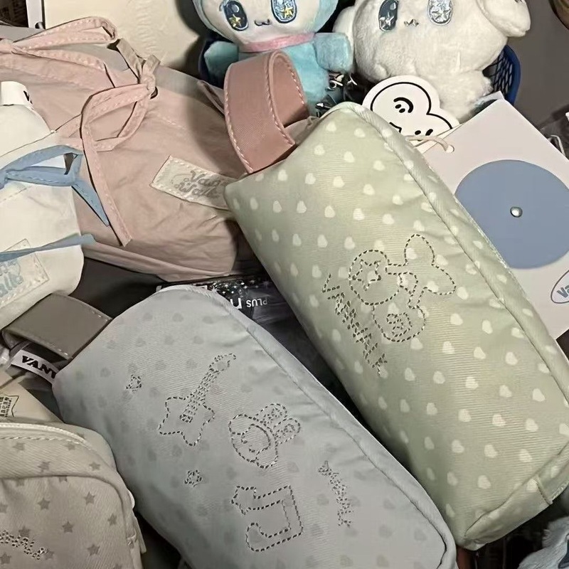 大容量かわいい鉛筆ケースイン化粧ポーチ学生文具漫画シンプルな文具箱収納袋収納ボックス|undefined