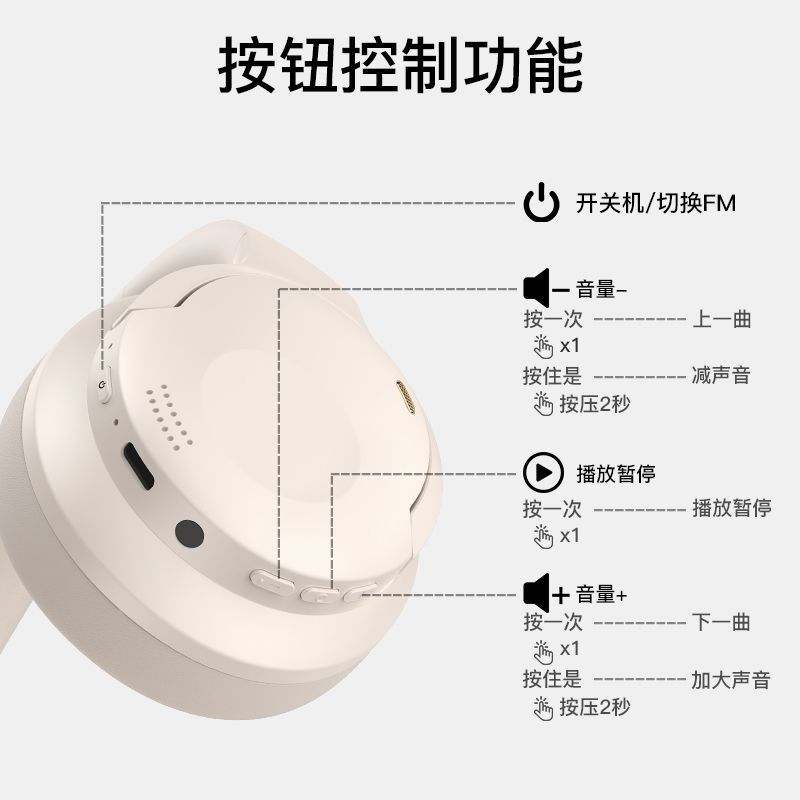 新品跨境降噪立体音无线蓝牙头戴式耳机隔音超长续航通用耳机厂家|undefined