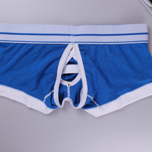 WJ/Net sells men's underwear modal low-waist sexy trendy men's underwear with empty back boxer briefs for men wholesale