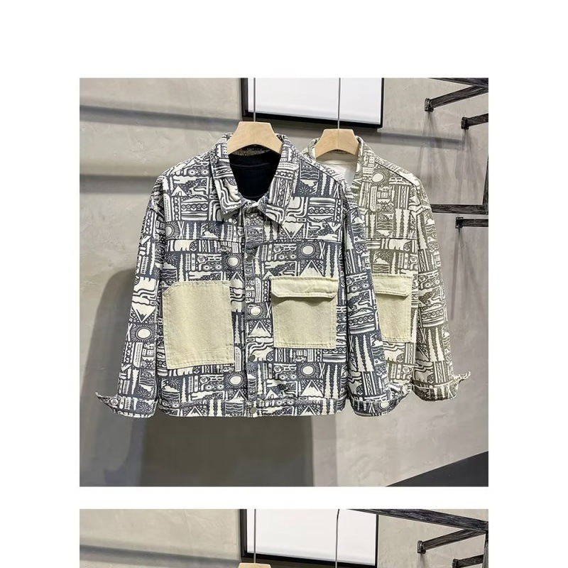 Men's Clothing Neutral BF style ethnic style retro spring jacket men's coat student youth tops 2024 new_voghion.com