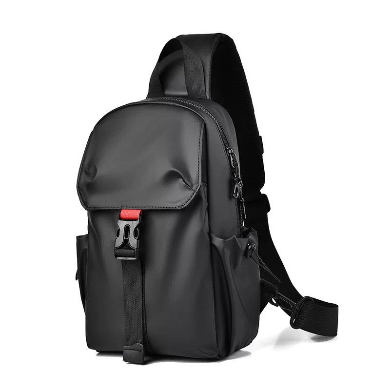 Capacious waterproof men's chest bag, backpack, one-shoulder bag