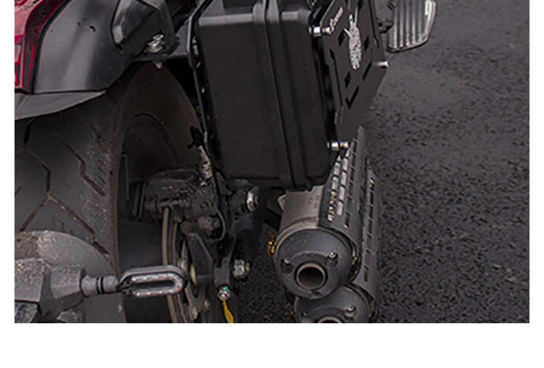 Suitable for Wuji Cu525 Motorcycle Modified Rear Rack Side Box Rack Tactical Hanging Plate Expansion Rack Rear Tail Rack Accessories
