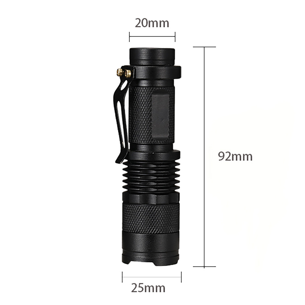 Sk68 luz fuerte pequeña linterna hogar durable portátil titular de la pluma T6 Super brillante tiro largo al aire libre emergencia pequeña linterna