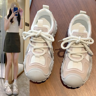 2025 New Style Popular Retro Casual Mountaineering Shoes Breathable Mesh All-match Thick-soled Running sneaker Women's Shoes