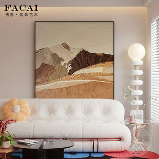 Original "Sichuan" Oil Painting Texture Simple and Atmospheric Landscape Entrance Decoration Painting Living Room Hanging Painting Living Room Sofa Painting