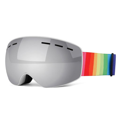 Wholesale children's ski goggles double-layer fog-proof spherical children's ski goggles outdoor mountaineering ski goggles