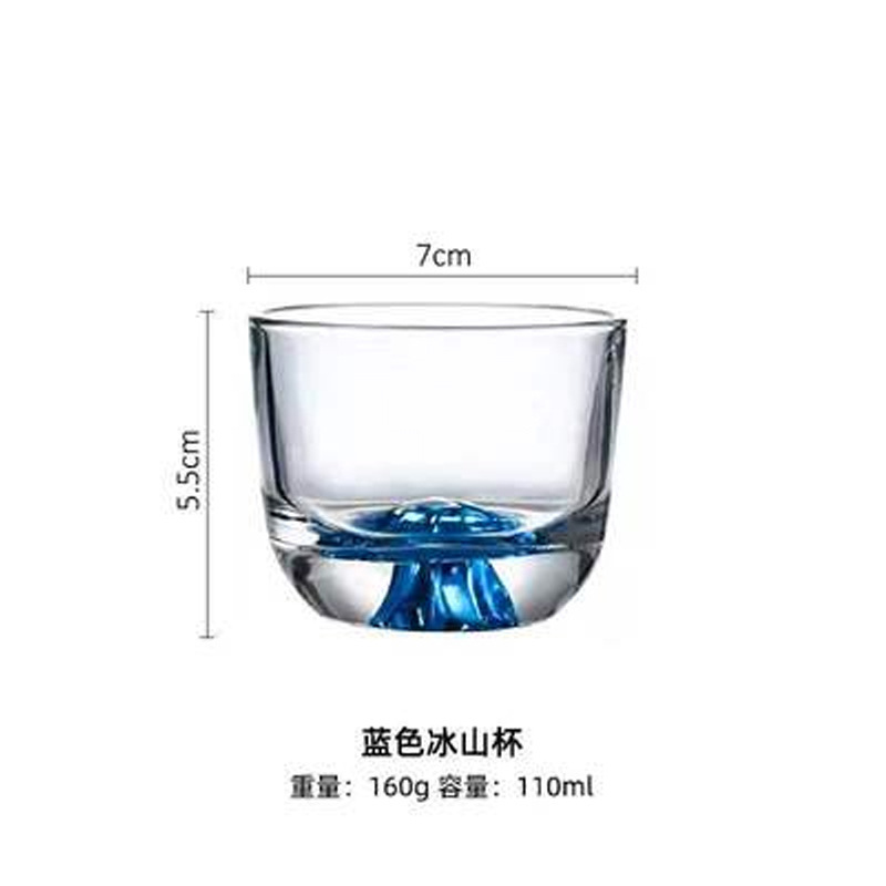 Casa una taza de vino blanco 2 tazas de oro de alto nivel japonés tazas de vino creativas tazas de oro de vidrio iceberg tazas de vino