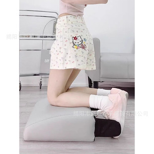 Dopamine Girl Outfit with Bowknot Kitty Cat Denim Shorts for Women, New Summer High-Waisted Wide-Leg Floral Hot