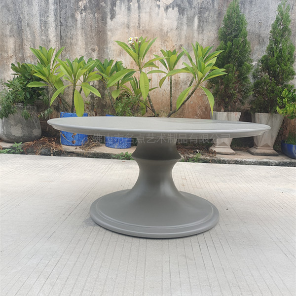 Nordic industrial style cement dining table silent style American Retro Round Table B & B hotel clear water concrete tea table