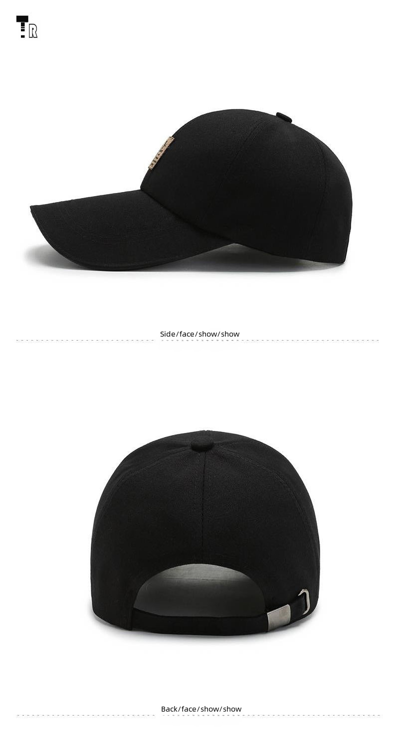Baseball Cap For Men Autumn And Winter Warm Canvas Sunshade Hat_voghion.com