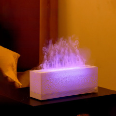 Cross-border simulation flame aroma diffuser creative multi-color ambiance lamp home office flame humidifier essential oil diffuser