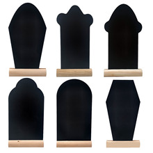 復活節墓碑雙面黑板擺件木質小黑板帶插座擺飾歐式工藝品家居裝飾