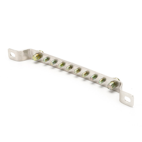 10-hole busbar, distribution box zero/ground busbar copper terminal, zero/ground wire terminal, copper busbar strip