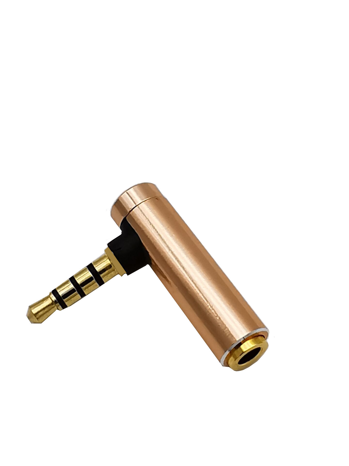 3.5mmメスパソコン携帯電話イヤホンソケットエルボl型90度直角4節四級オーディオ変換ヘッド