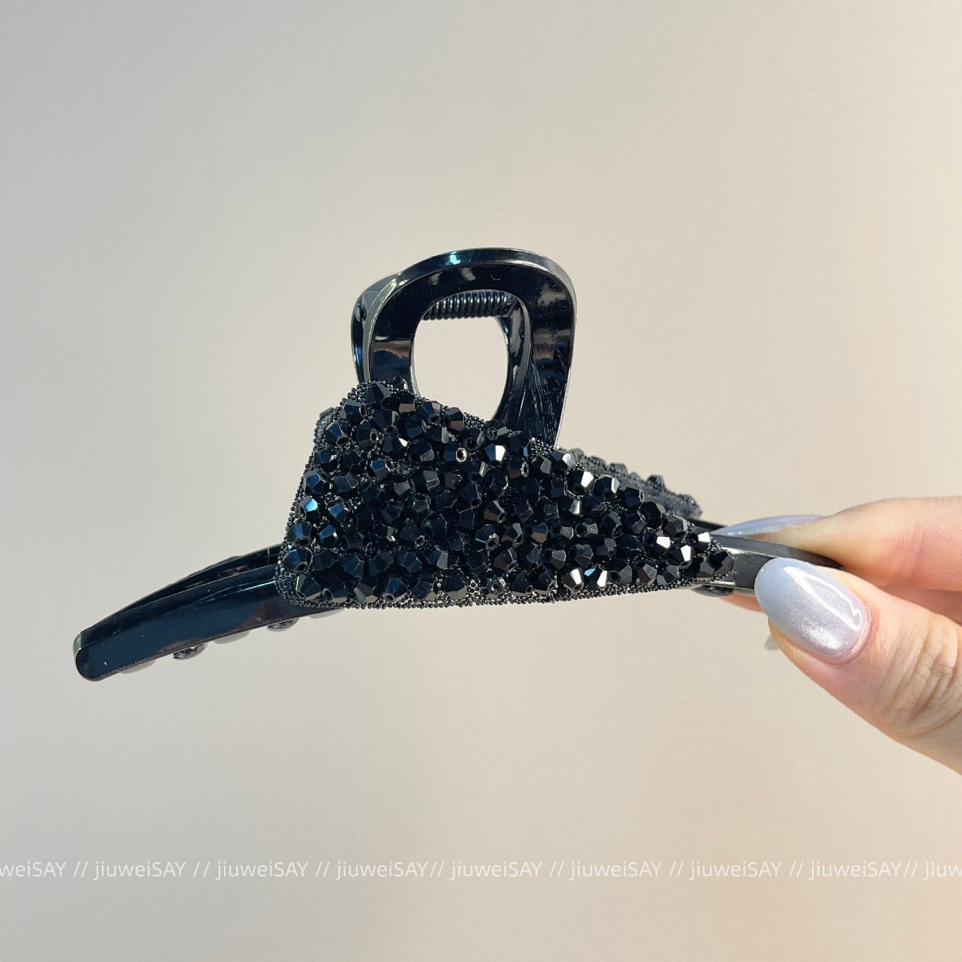 2026 nuevo clip de cabello ondulado clip de cabello de tiburón grande clip de cabello de mujer detrás de la cabeza de alta sensación clip de cabello accesorios para el cabello
