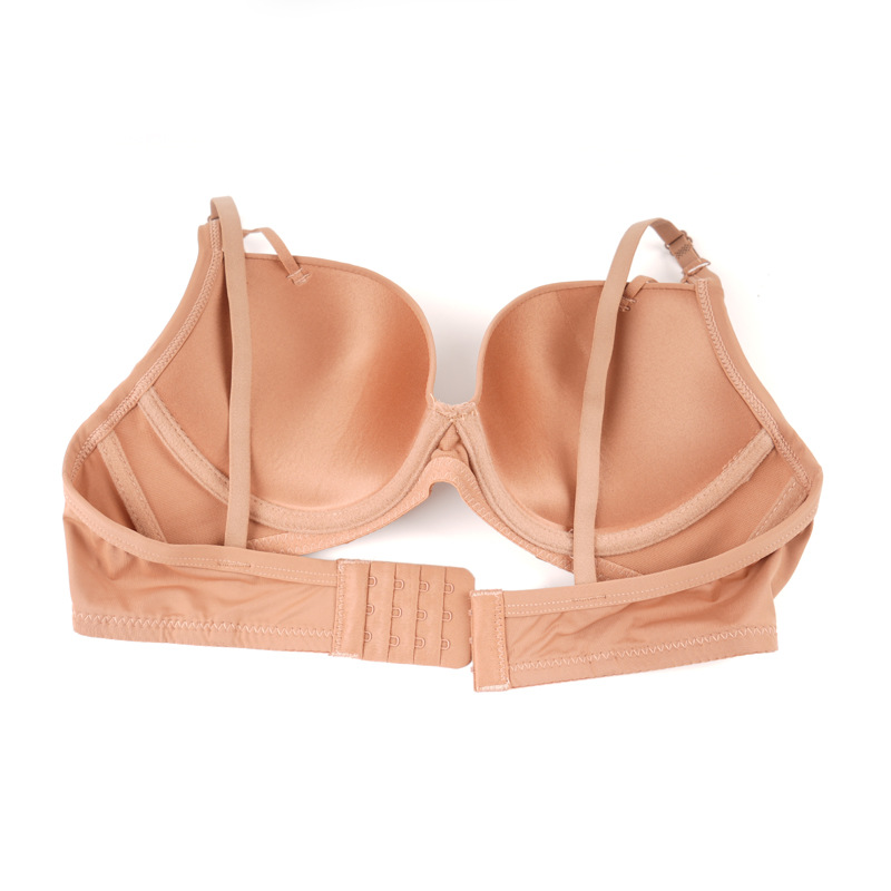 Fábrica de stock de ropa interior lisa sin marcas de pecho pequeño damas juntas sujetador de ajuste de soporte de la niñez sujetador del sudeste asiático
