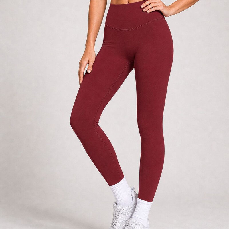Nude-feel high-waisted slimming yoga pants, custom-made seamless butt-lifting running sports pants, elastic fitness pants for women, custom-made
