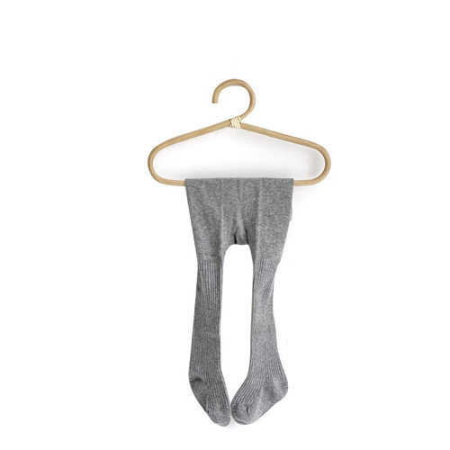  New Girls' Leggings Combed Cotton Baby Spring and Autumn Korean Version Princess Solid Color Double Needle Children's Panty Socks