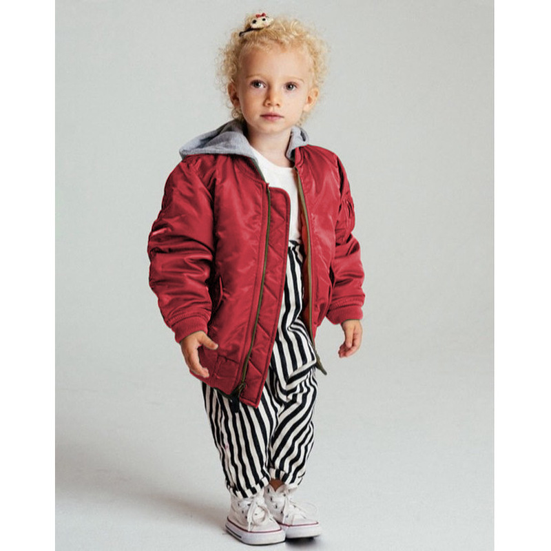 American children's coat autumn and winter bomber jacket MA-1 plus cotton boys and girls small, medium and large children's clothing thickened jacket American children's coat autumn and winter bomber jacket MA-1 plus cotton boys and girls small, medium and large children's clothing thickened jacket