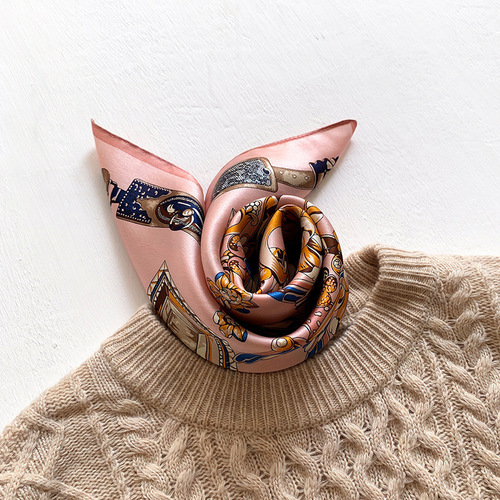 New mulberry silk fashionable decorative silk scarf for women spring, summer and autumn silk professional square scarf