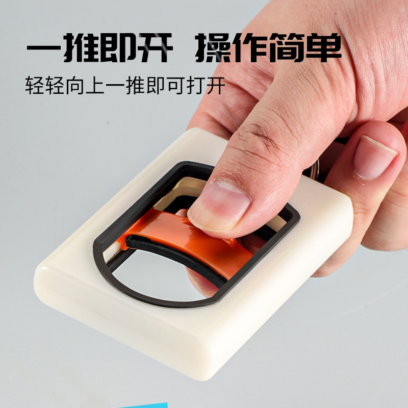 Organizador de bridas de nylon blanco portátil transfronterizo, organizador de bridas fluorescentes con bloqueo universal de un clic