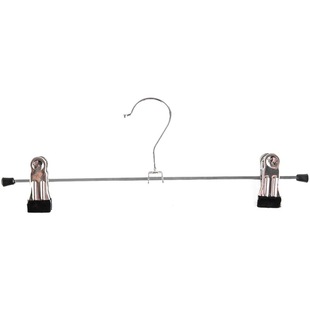 Factory stainless steel pants clip wholesale pants hanging metal dip non-slip retractable clip seamless skirt pants rack factory