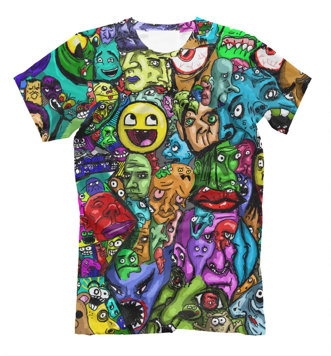 Casual europeo y americano 3D divertido cuello redondo tendencia camiseta de los hombres impresión 3D soporte para la imagen de la entrega de una pieza Z