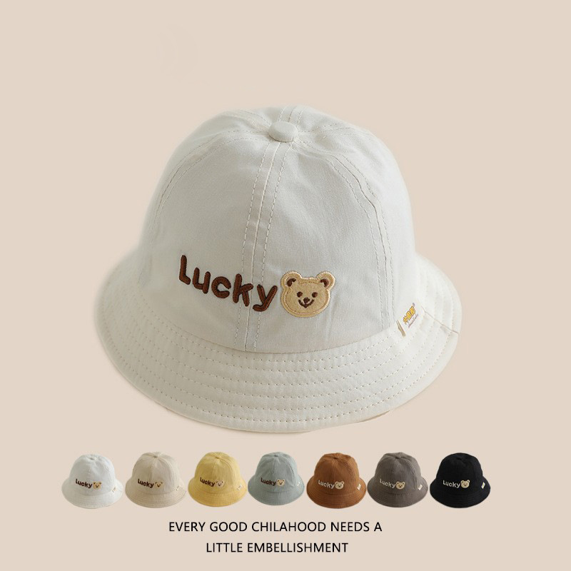 Sombrero de bebé primavera y otoño gorro de pescador lindo lindo niñas y niños viajan sombrero solar universal de verano