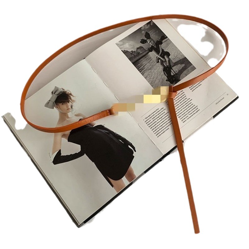 En stock nuevo cinturón de mujer vestido de suéter decorativo anudado cinturón pequeño de moda simple cinturón de mujer de moda Retro