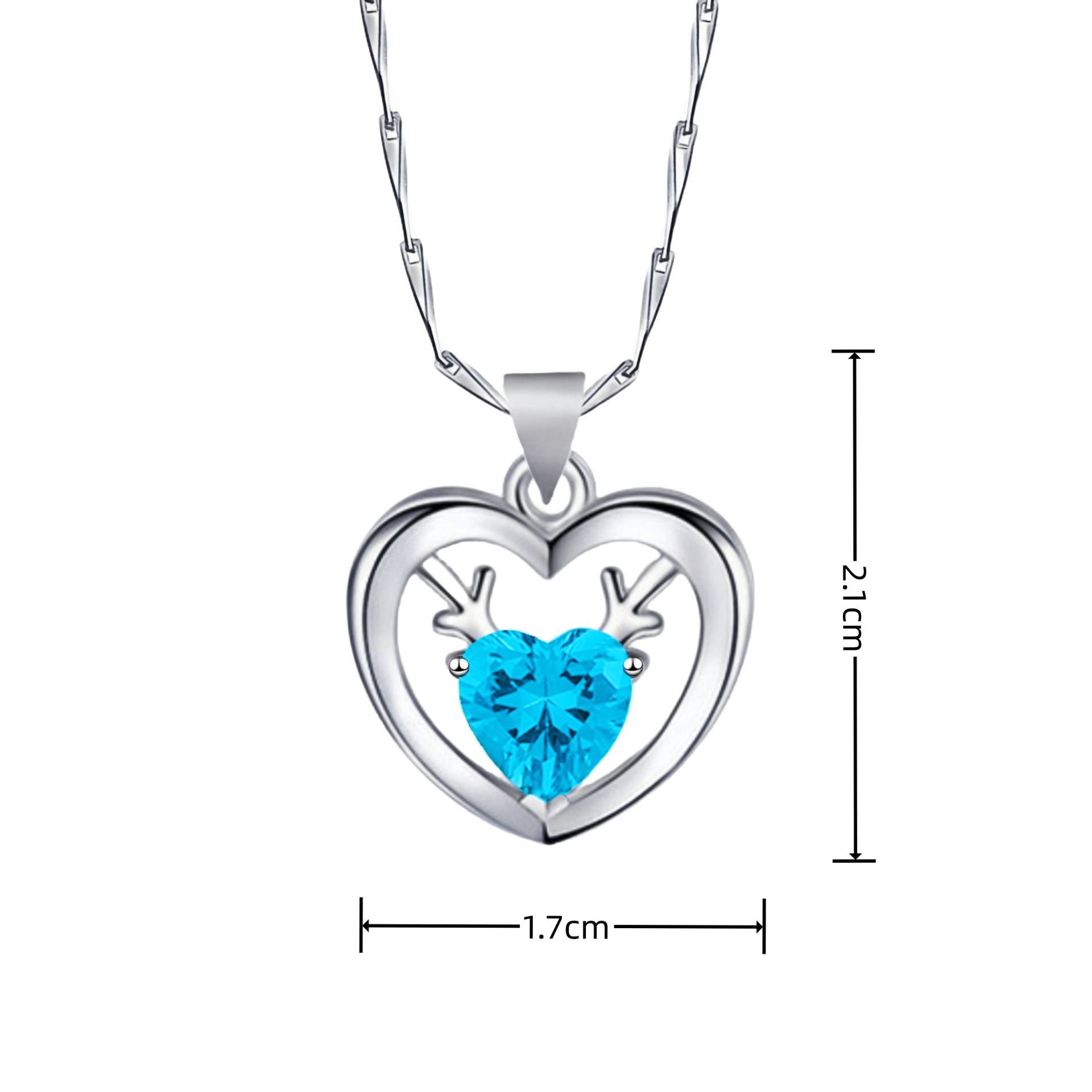 Christmas pendant heart shaped