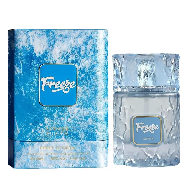 Cross-border Freeze iceberg-patterned glass perfume bottle, long-lasting fragrance for women, 100ml, intense EDP, popular in the Middle East for export