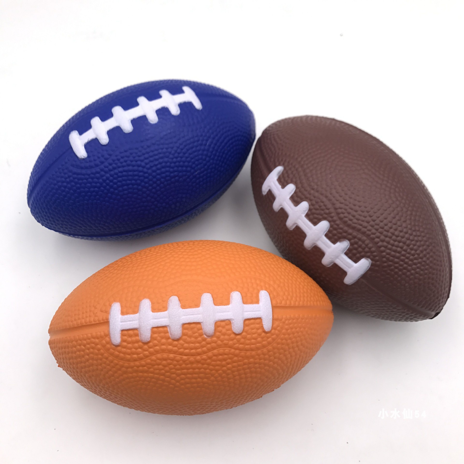 Pu Sponge Solid American Football Kidsren's Elastic Ball Wrist Exercise Decompression Exercise Ball Printable Logo