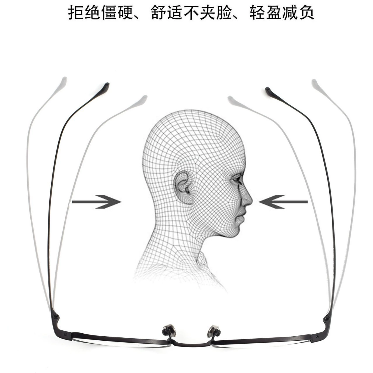 Добавьте тот же стиль очков Yongchun Titanium Glasses CHORDD ретро‑литературные мужчина и женщина анти‑синий свет моиопические очки титановый Shenzhen оптовая