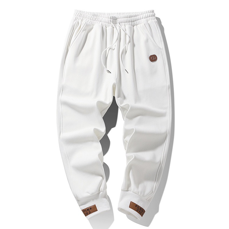 2024 pantalones de guardia con cordón para hombres simples y versátiles de moda, pantalones casuales de verano de moda para niños, nuevos pantalones casuales