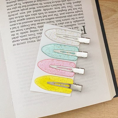 Заколки hairgrip в корейском стиле, простые элегантные пластиковые зажимы — 4 шт. на карточке, ассорти