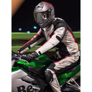 Cycling Suit for Men, Motorcycle Waterproof Summer Breathable Racing Suit, Four-Season Motorcycle Suit, Windproof and Fall-Proof Rally Suit for Women