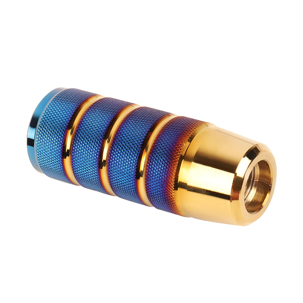 Modificación del coche auto-Manual de engranajes 9,5 cm cabeza del engranaje moleteado helado hornear azul colorido cabeza del engranaje de aleación de aluminio