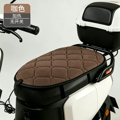 Electric car cushion cushion, motorcycle riding heated seat - brown-heating-without-switch